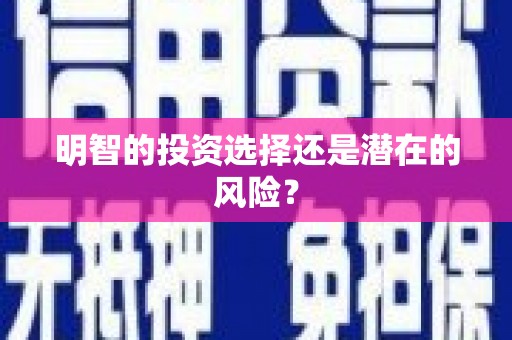 氹仔岛明智的投资选择还是潜在的风险？