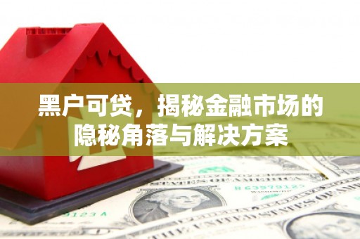 氹仔岛黑户可贷，揭秘金融市场的隐秘角落与解决方案