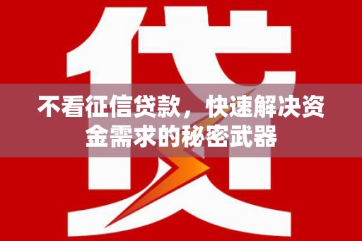 氹仔岛不看征信贷款，快速解决资金需求的秘密武器