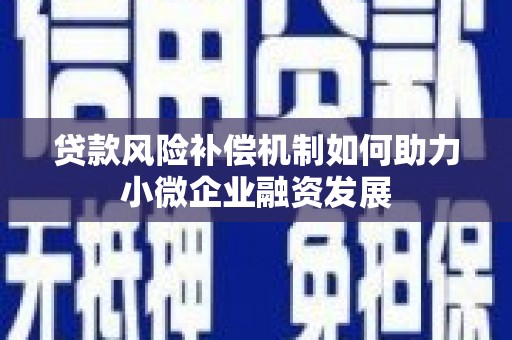 氹仔岛贷款风险补偿机制如何助力小微企业融资发展
