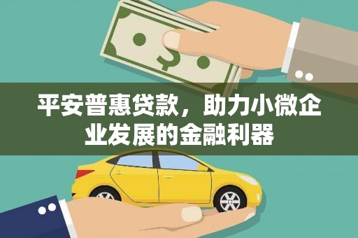 氹仔岛平安普惠贷款，助力小微企业发展的金融利器