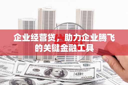 氹仔岛企业经营贷，助力企业腾飞的关键金融工具