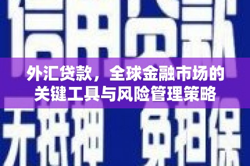 氹仔岛外汇贷款，全球金融市场的关键工具与风险管理策略