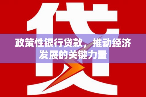 氹仔岛政策性银行贷款，推动经济发展的关键力量