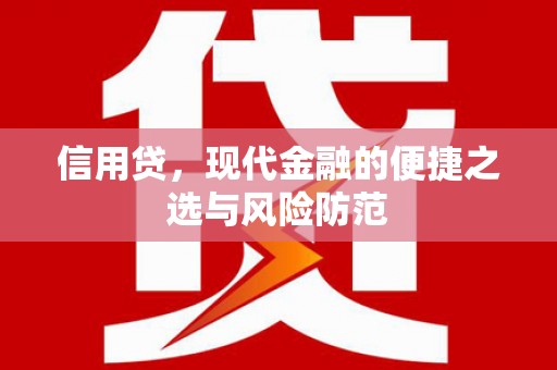 氹仔岛信用贷，现代金融的便捷之选与风险防范