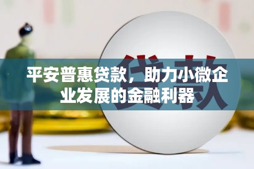 氹仔岛平安普惠贷款，助力小微企业发展的金融利器