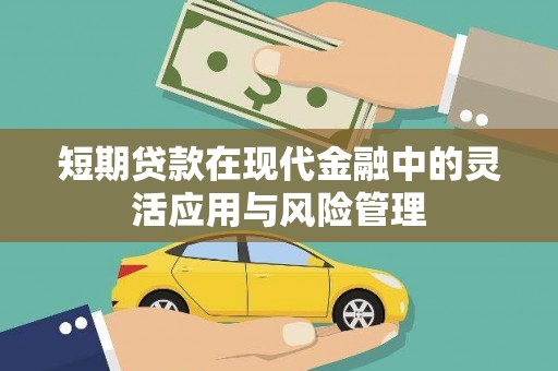 氹仔岛短期贷款在现代金融中的灵活应用与风险管理
