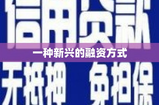 氹仔岛一种新兴的融资方式
