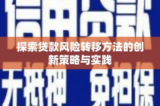 氹仔岛探索贷款风险转移方法的创新策略与实践